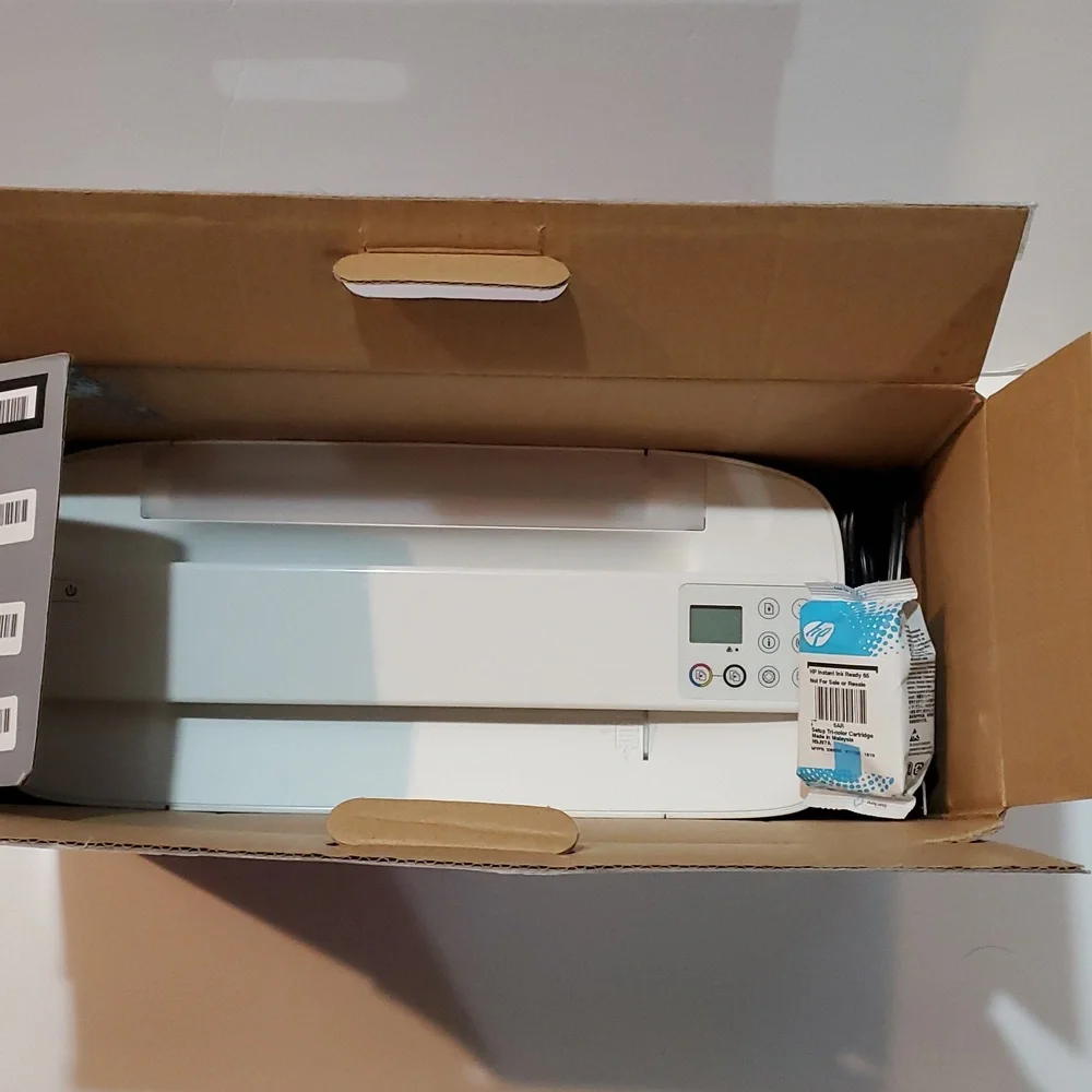 HP DeskJet 3755 Gray and White Printer Scanner